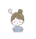 おだんごの女の子スタンプ（個別スタンプ：6）