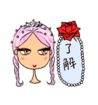 お洒落女子友 Funny faces♡（個別スタンプ：8）