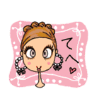 お洒落女子友 Funny faces♡（個別スタンプ：9）