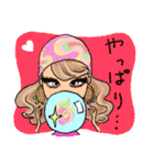 お洒落女子友 Funny faces♡（個別スタンプ：34）