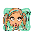 お洒落女子友 Funny faces♡（個別スタンプ：38）