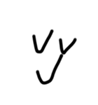 穏やか顔文字君（個別スタンプ：3）