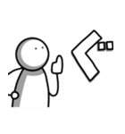 ノートの端の落書きくん（個別スタンプ：4）