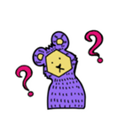 むらさきクマのプンプ（個別スタンプ：7）