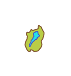 【問題】都道府県白地図 （西日本）（個別スタンプ：2）