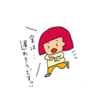 オカッパちゃんとロングちゃん（個別スタンプ：19）