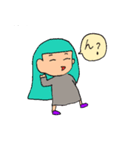 オカッパちゃんとロングちゃん（個別スタンプ：37）