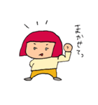 オカッパちゃんとロングちゃん（個別スタンプ：40）