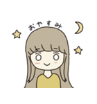 シンプルなほんわかおんなのこ 2（個別スタンプ：7）