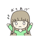 シンプルなほんわかおんなのこ 2（個別スタンプ：10）