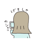 シンプルなほんわかおんなのこ 2（個別スタンプ：11）