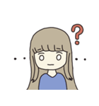 シンプルなほんわかおんなのこ（個別スタンプ：12）