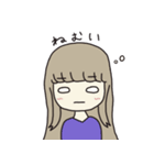 シンプルなほんわかおんなのこ（個別スタンプ：14）