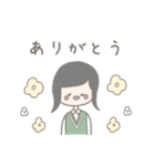 ゆるかわいい女の子の日常会話スタンプ（個別スタンプ：1）