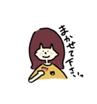 おんなのこと小さなくま（個別スタンプ：19）