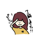 おんなのこと小さなくま（個別スタンプ：20）
