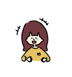 おんなのこと小さなくま（個別スタンプ：24）