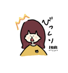 おんなのこと小さなくま（個別スタンプ：27）