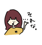 おんなのこと小さなくま（個別スタンプ：34）