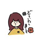 おんなのこと小さなくま（個別スタンプ：35）
