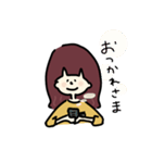 おんなのこと小さなくま（個別スタンプ：36）