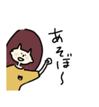 おんなのこと小さなくま（個別スタンプ：39）