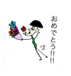 シュールな男のなにげない日常（個別スタンプ：14）