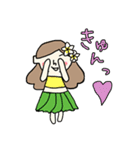 毎日楽しいフラガールちゃん（個別スタンプ：15）