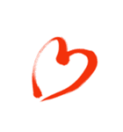 筆の文字で会話（個別スタンプ：8）