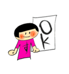 すみの子ちゃんの筆文字（個別スタンプ：11）