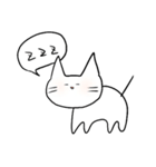 しろいねこちゃ（個別スタンプ：11）