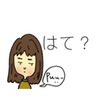 蒼いうさぎとシュールな人たち（個別スタンプ：3）