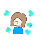 鼻の高いおんなのこたちのスタンプ（個別スタンプ：2）