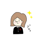 鼻の高いおんなのこたちのスタンプ（個別スタンプ：4）