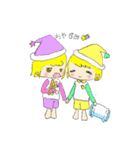 キュートなふたごたち（個別スタンプ：7）