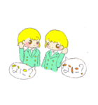 キュートなふたごたち（個別スタンプ：21）