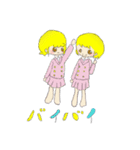キュートなふたごたち（個別スタンプ：24）