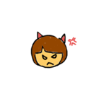 いろんな茶髪のオンナの子（個別スタンプ：8）