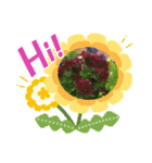 ゆるっとかわいいお花のスタンプ（個別スタンプ：15）