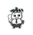 くろめがちねこ（個別スタンプ：3）