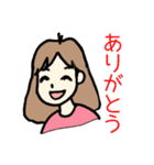 【普通女子のスタンプ】（個別スタンプ：2）