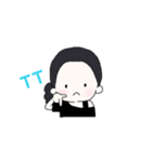 毎日使える☆ふわふわヘアの女の子スタンプ（個別スタンプ：2）