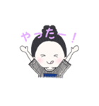 毎日使える☆ふわふわヘアの女の子スタンプ（個別スタンプ：7）