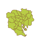 東京23区のシルエット その1（個別スタンプ：2）