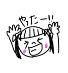 手書きで作った女の子スタンプ（個別スタンプ：5）