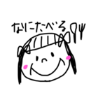 手書きで作った女の子スタンプ（個別スタンプ：8）