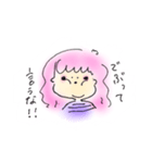 ノートの隅っこに落書きしてた女の子（個別スタンプ：3）