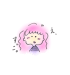 ノートの隅っこに落書きしてた女の子（個別スタンプ：5）