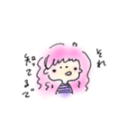 ノートの隅っこに落書きしてた女の子（個別スタンプ：6）