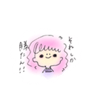 ノートの隅っこに落書きしてた女の子（個別スタンプ：7）